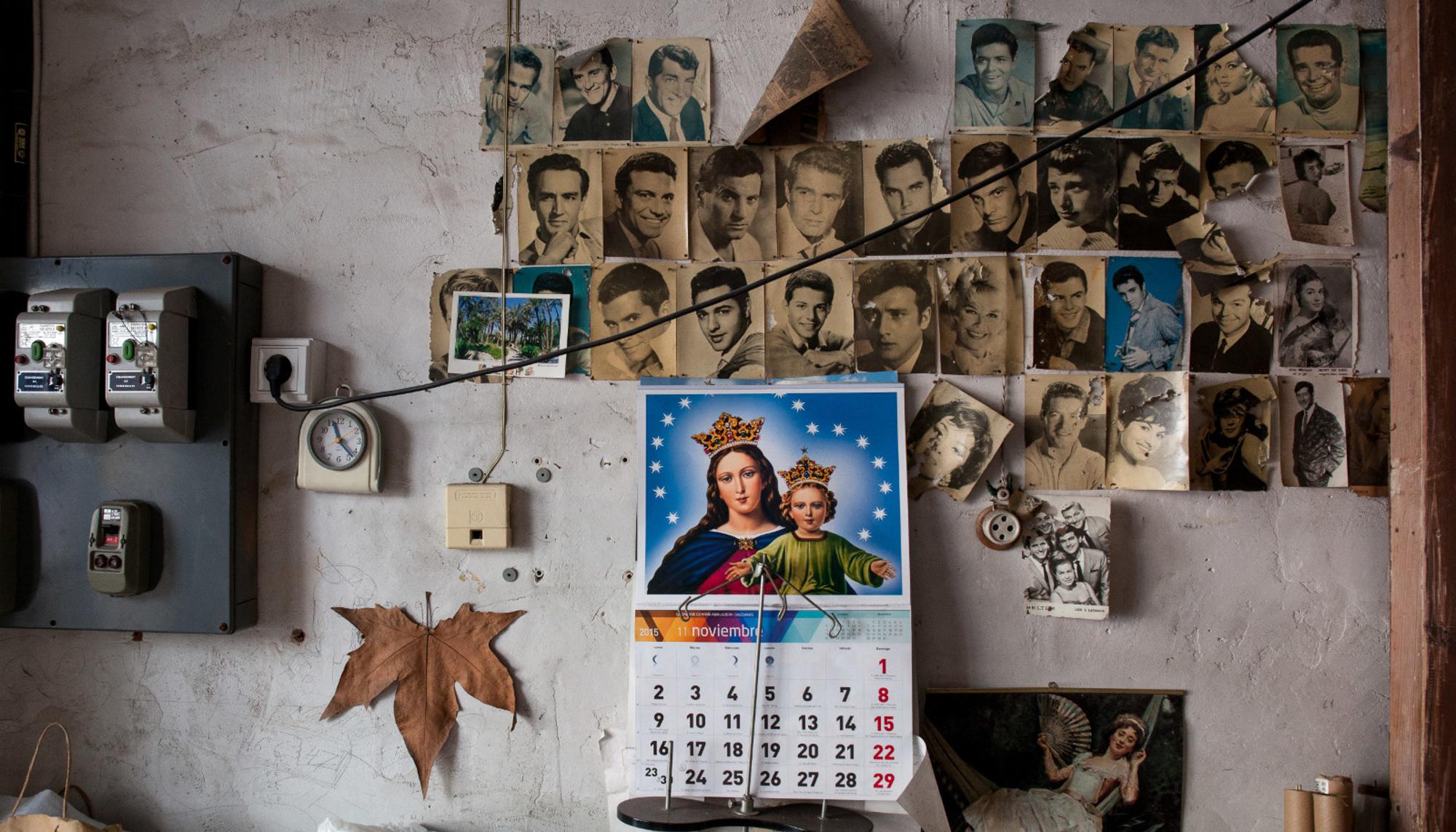 Calendario virgen en fábrica calzado de Elche